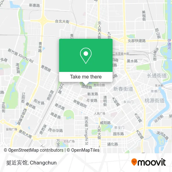 挺近宾馆 map