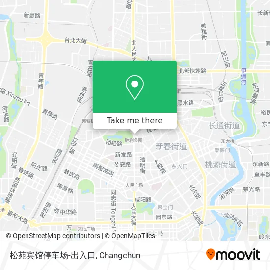 松苑宾馆停车场-出入口 map