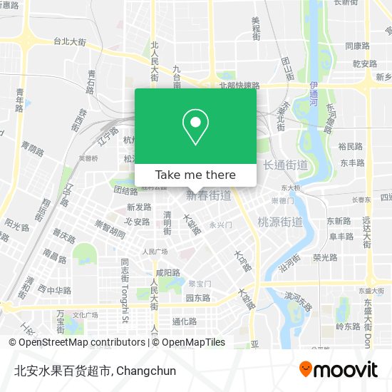 北安水果百货超市 map