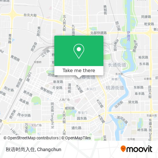 秋语时尚入住 map
