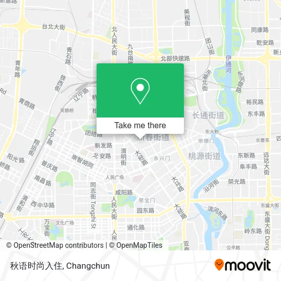 秋语时尚入住 map