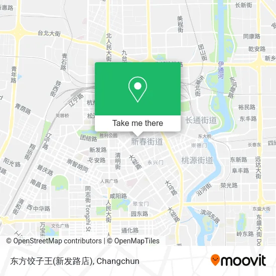 东方饺子王(新发路店) map