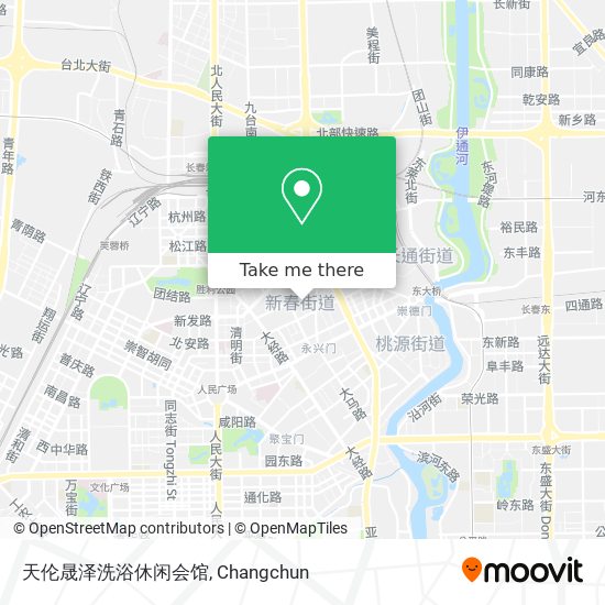 天伦晟泽洗浴休闲会馆 map