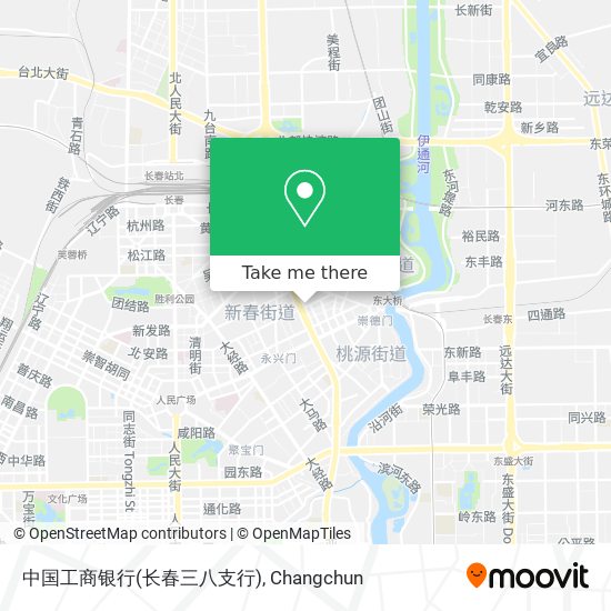 中国工商银行(长春三八支行) map