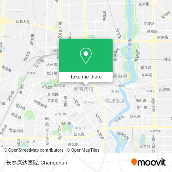 长春康达医院 map