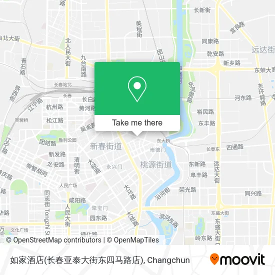 如家酒店(长春亚泰大街东四马路店) map