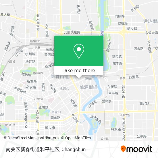 南关区新春街道和平社区 map