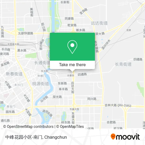 中峰花园小区-南门 map