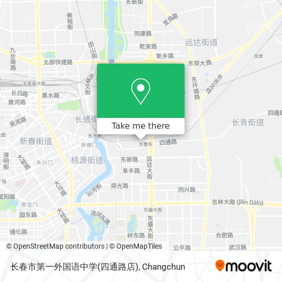 长春市第一外国语中学(四通路店) map