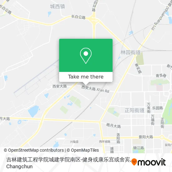吉林建筑工程学院城建学院南区-健身或康乐宫或舍宾 map