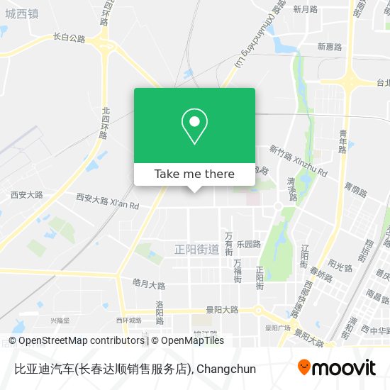 比亚迪汽车(长春达顺销售服务店) map