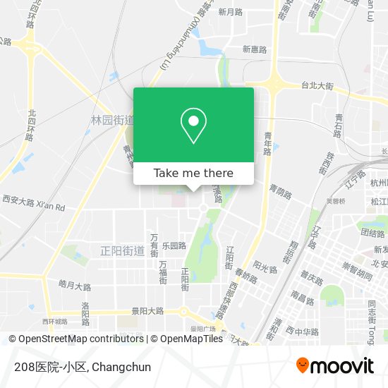 208医院-小区 map