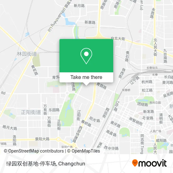 绿园双创基地-停车场 map