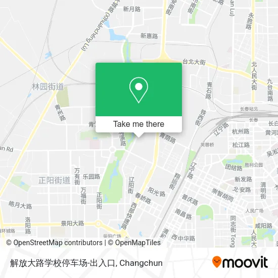 解放大路学校停车场-出入口 map