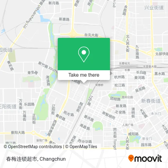 春梅连锁超市 map