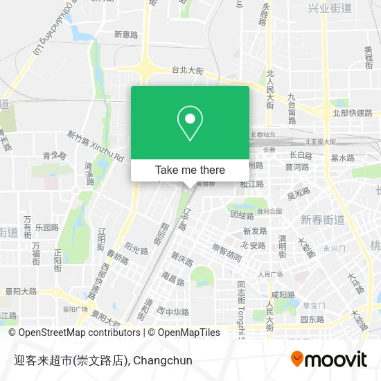 迎客来超市(崇文路店) map