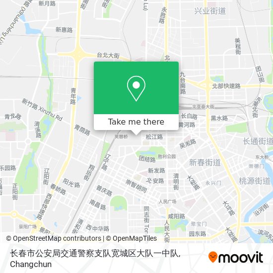 长春市公安局交通警察支队宽城区大队一中队 map