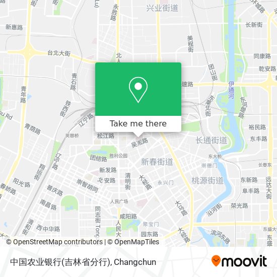 中国农业银行(吉林省分行) map