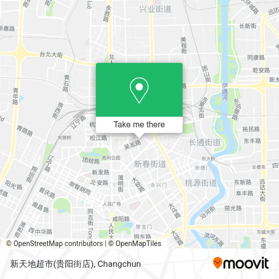 新天地超市(贵阳街店) map