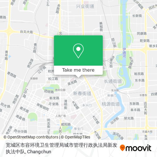 宽城区市容环境卫生管理局城市管理行政执法局新发执法中队 map