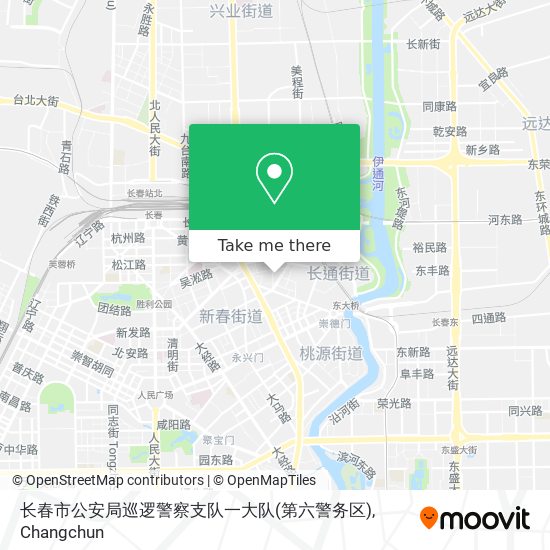 长春市公安局巡逻警察支队一大队(第六警务区) map