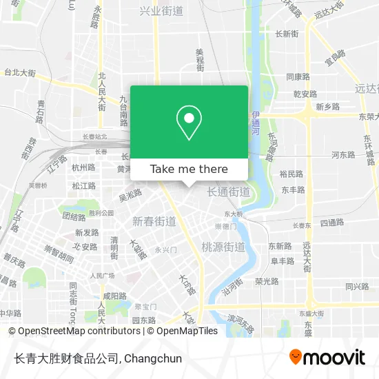 长青大胜财食品公司 map