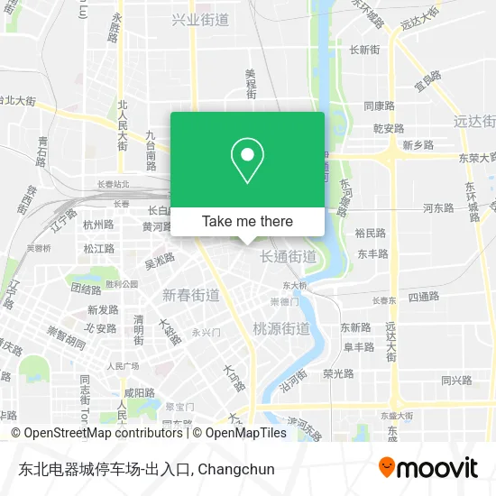 东北电器城停车场-出入口 map