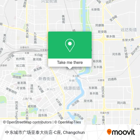 中东城市广场亚泰大街店-C座 map