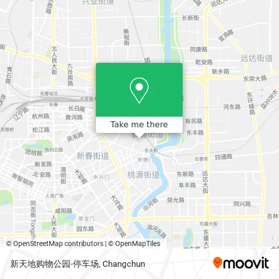 新天地购物公园-停车场 map