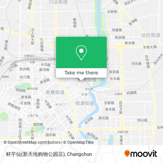 鲜芋仙(新天地购物公园店) map