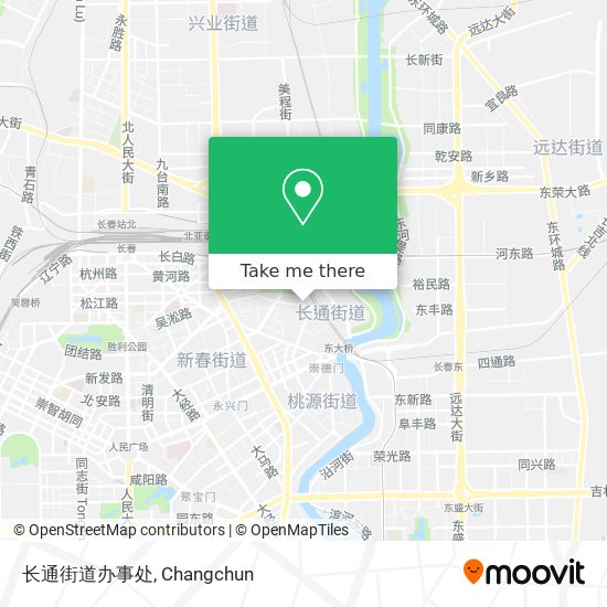 长通街道办事处 map