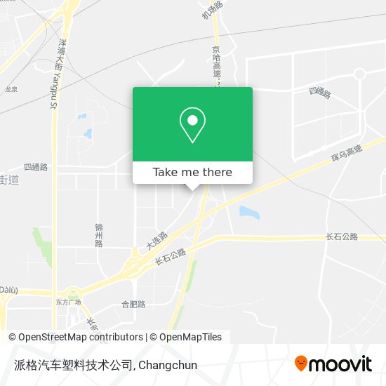 派格汽车塑料技术公司 map