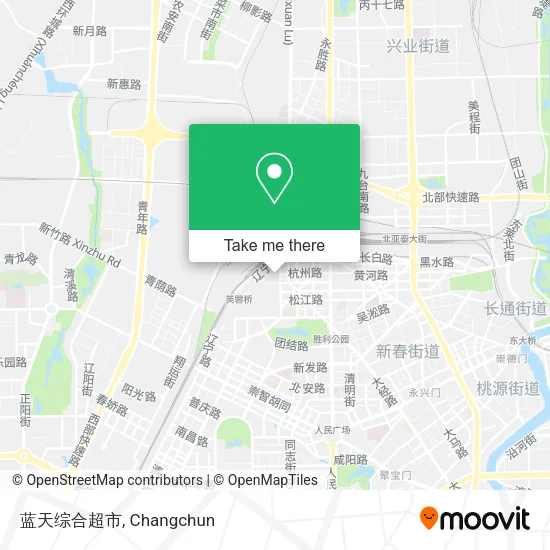 蓝天综合超市 map