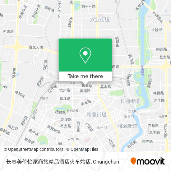 长春美伦怡家商旅精品酒店火车站店 map