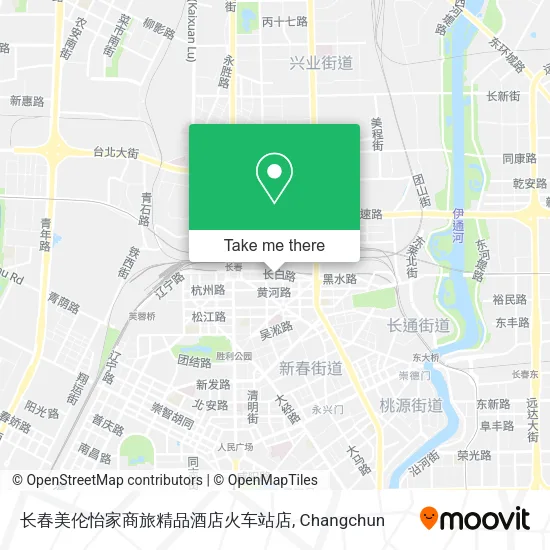 长春美伦怡家商旅精品酒店火车站店 map