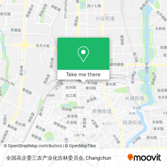 全国高企委三农产业化吉林委员会 map