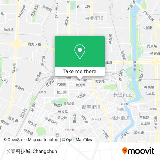 长春科技城 map