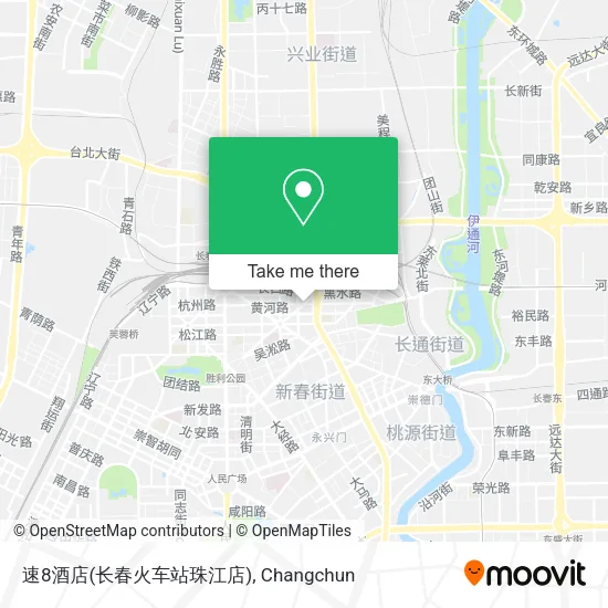 速8酒店(长春火车站珠江店) map