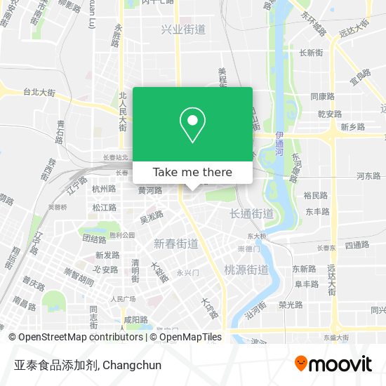 亚泰食品添加剂 map