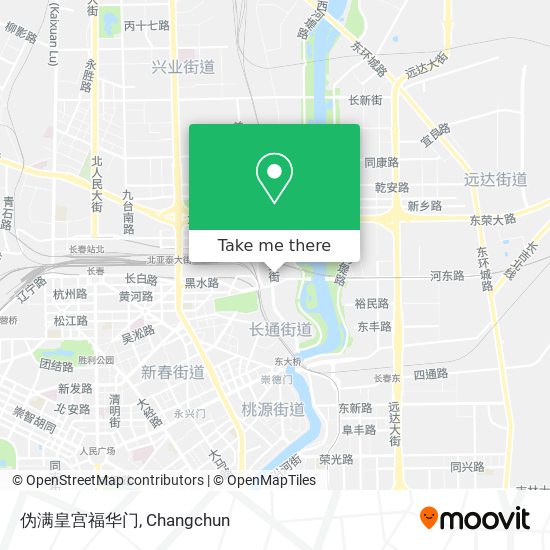 伪满皇宫福华门 map
