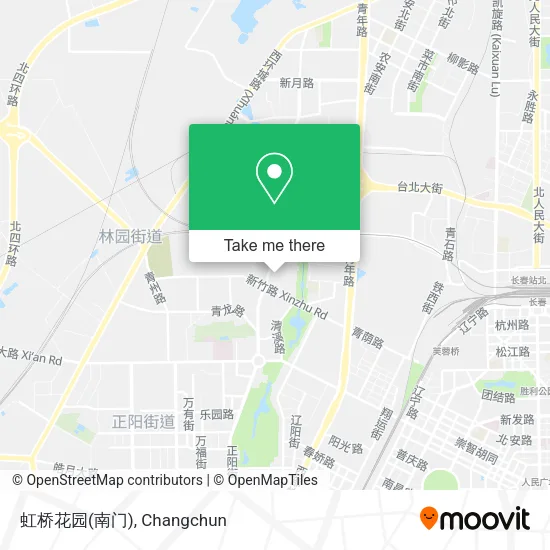 虹桥花园(南门) map