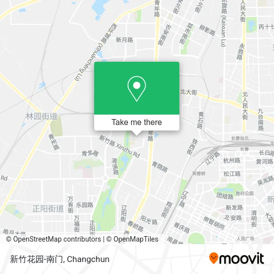 新竹花园-南门 map