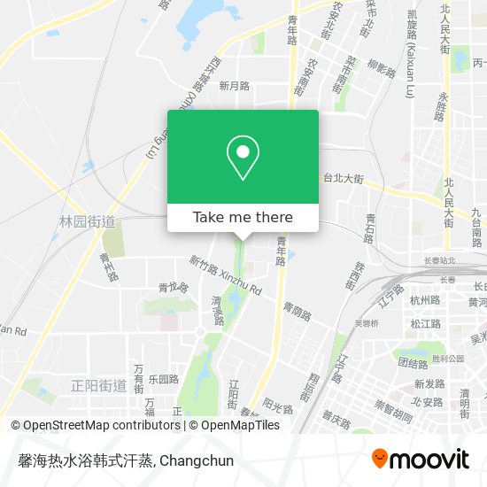 馨海热水浴韩式汗蒸 map