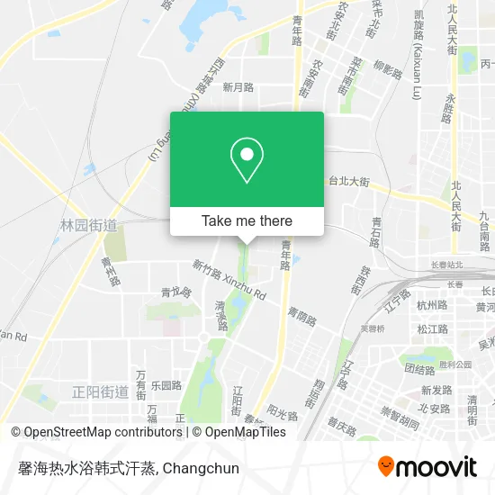 馨海热水浴韩式汗蒸 map