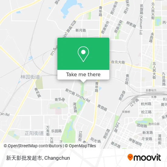 新天影批发超市 map