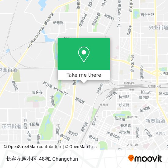 长客花园小区-48栋 map