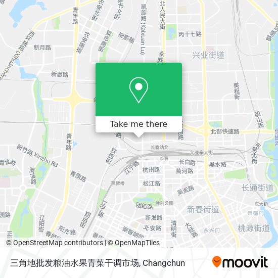 三角地批发粮油水果青菜干调市场 map