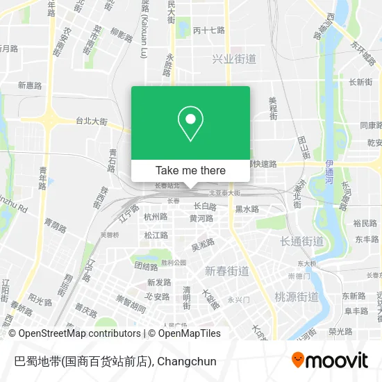 巴蜀地带(国商百货站前店) map