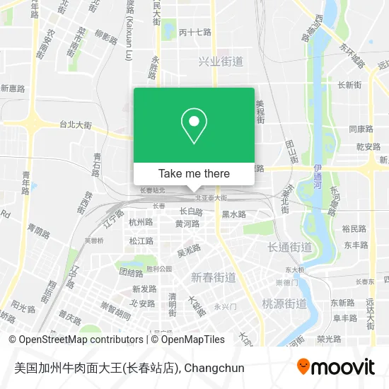 美国加州牛肉面大王(长春站店) map