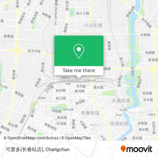 可爱多(长春站店) map